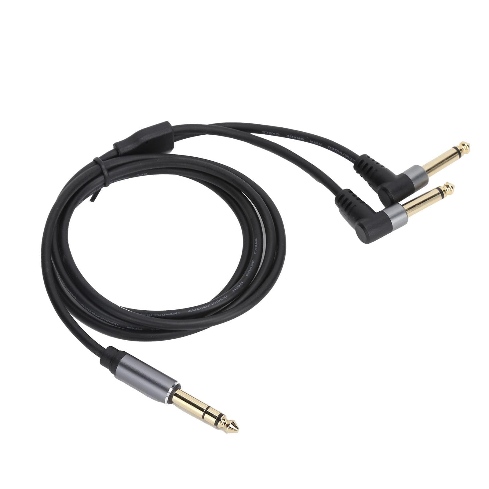 1.5m4.9ft 6.35mm Stereo to 6.35mm Mono Adapter Cable Male to Male o Splitter Cable