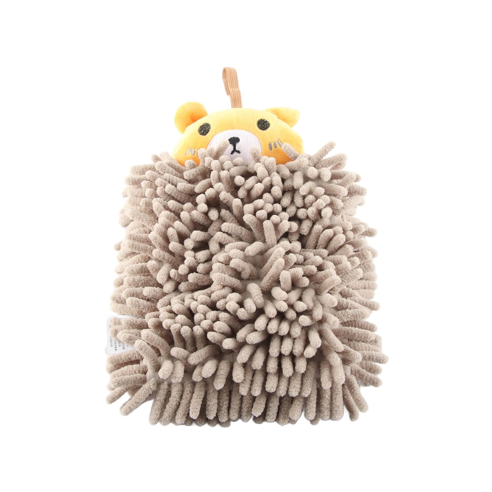 Kids Hand Towel Water Absorbent Soft Microfiber Hanging Loop Cartoon Hand Towel for Bathroom Bear