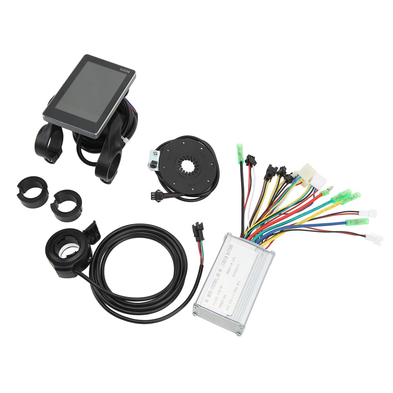 15A Electric Bicycle Controller Kit with LCDGD06 Meter 130X Shifter 8C Assist Sensor for 350W 250W