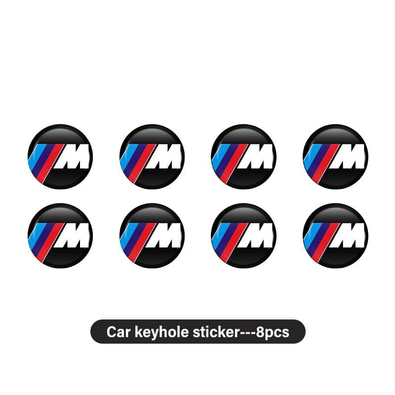 8pcs Car Door Key Lock Hole Sticker Keyhole Protector Cover For BMW E93 F10 F20 F30 F40 F15 F25 F26 F31 F49 F86 M3 M5 X3