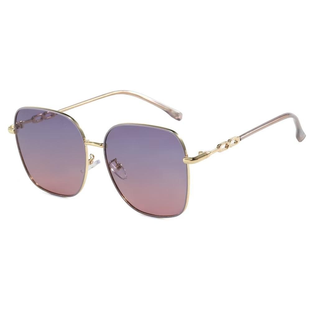 Vintage Women Square Sunglasses Rimless Frameless Rectangle Gradient UV400 Designer Travel Sun Glasses Eyewear 1PC