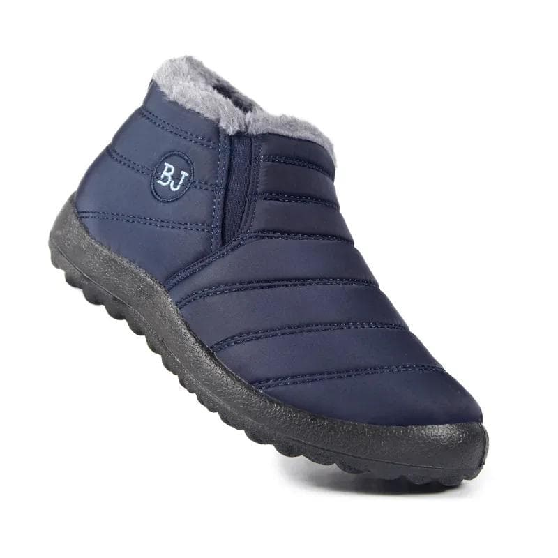 Boots Men Snow Outdoor Mens Shoes Men's Winter Boots Hiking Ankle Boots Waterproof Men Shoes Work Shoes Footwear 43 dark blue