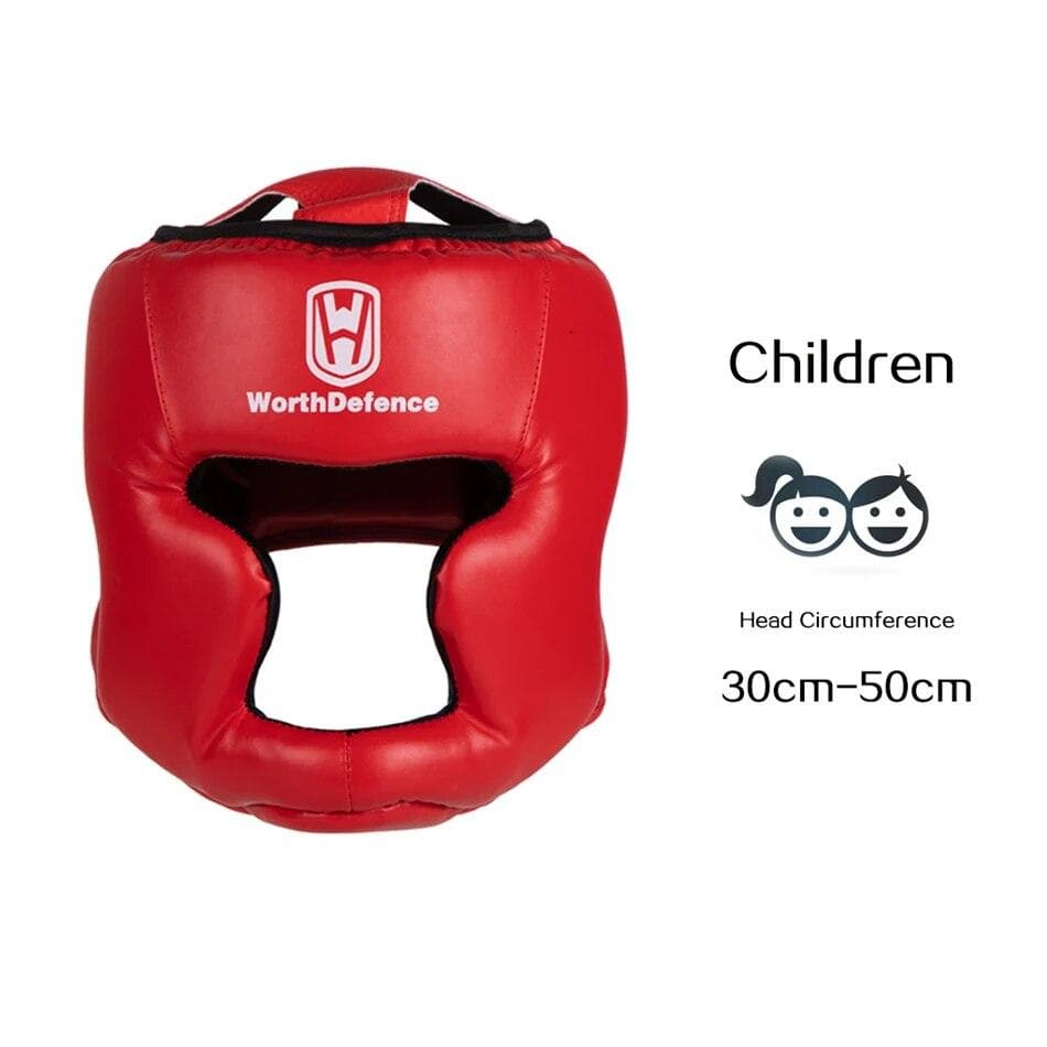 Kick Boxing Helmet For Men Women PU Karate Muay Thai Guantes De Boxeo Free Fight MMA Sanda Training Adults Kids Equipment Children