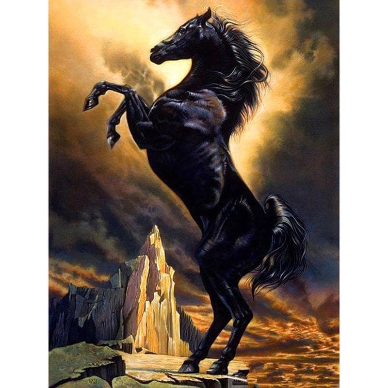 Horse Diamond Painting animal floral Round Full Drill Diamond Embroidery Cross Stitch 20X30CM