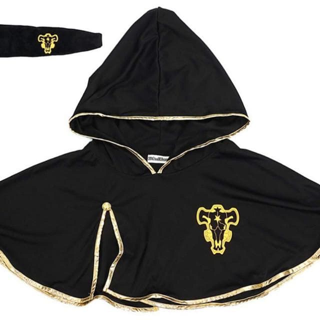 Black Clover Asta Cloak Headband Anime Cosplay Costume Asta
