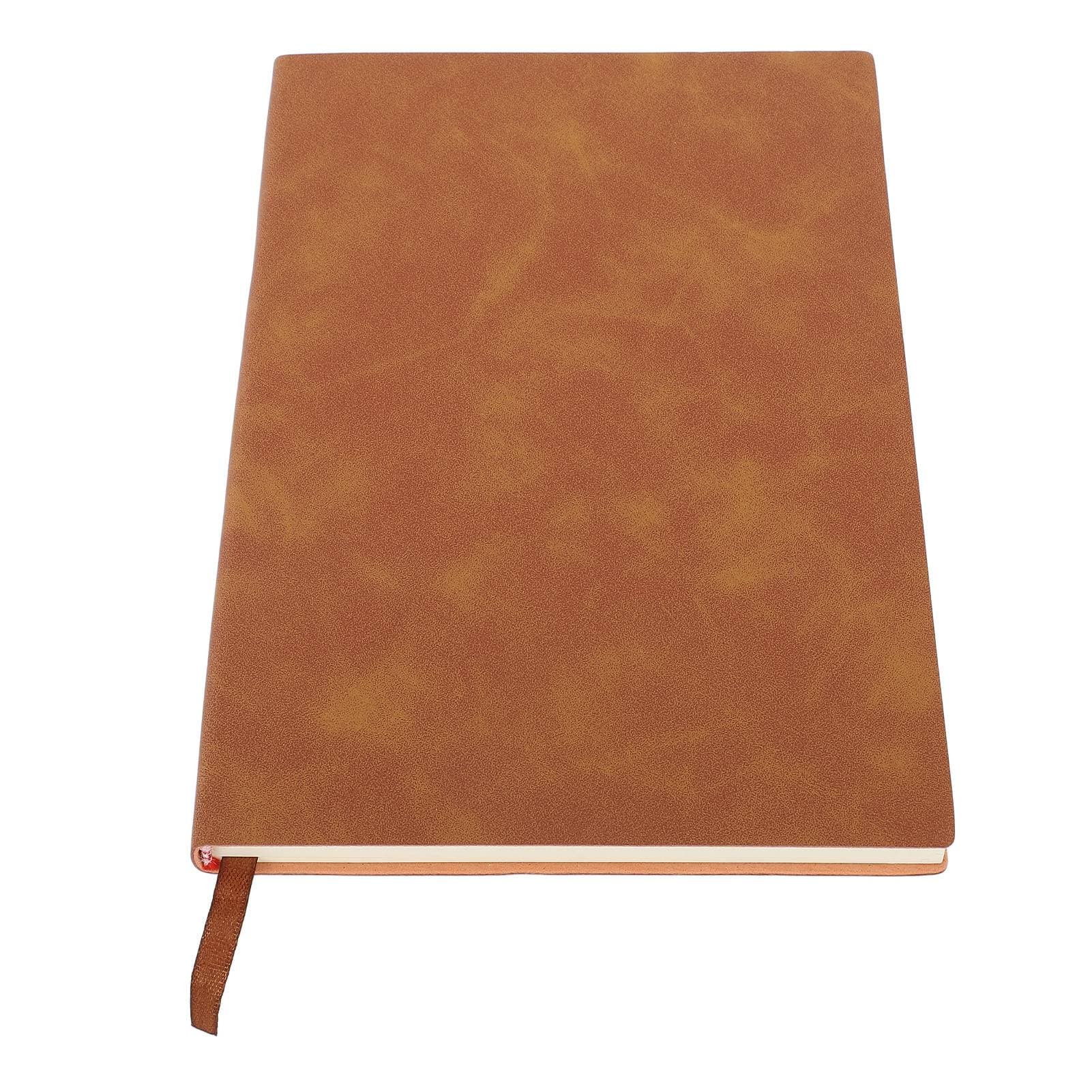 100 Sheet Notebook PU Leather A5 Lined Notebook Portable Lightweight Journal Notebook for Note brown