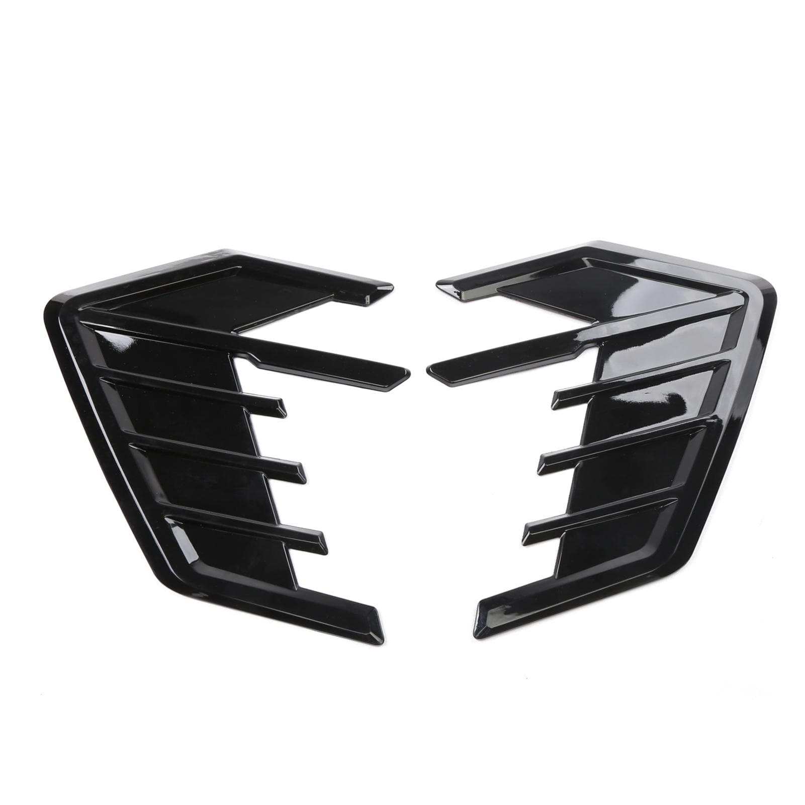 Universal 2pcs Car Fender Side Vents Decor Air Flow Intake Hole Grille Spoiler DIY Style Car Air black