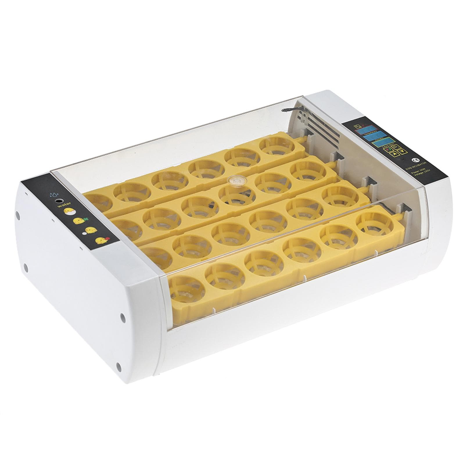 24-Eggs Intelligent Automatic Egg Incubator Temperature Control Hatcher for Hatching Chicken Duck US Plug