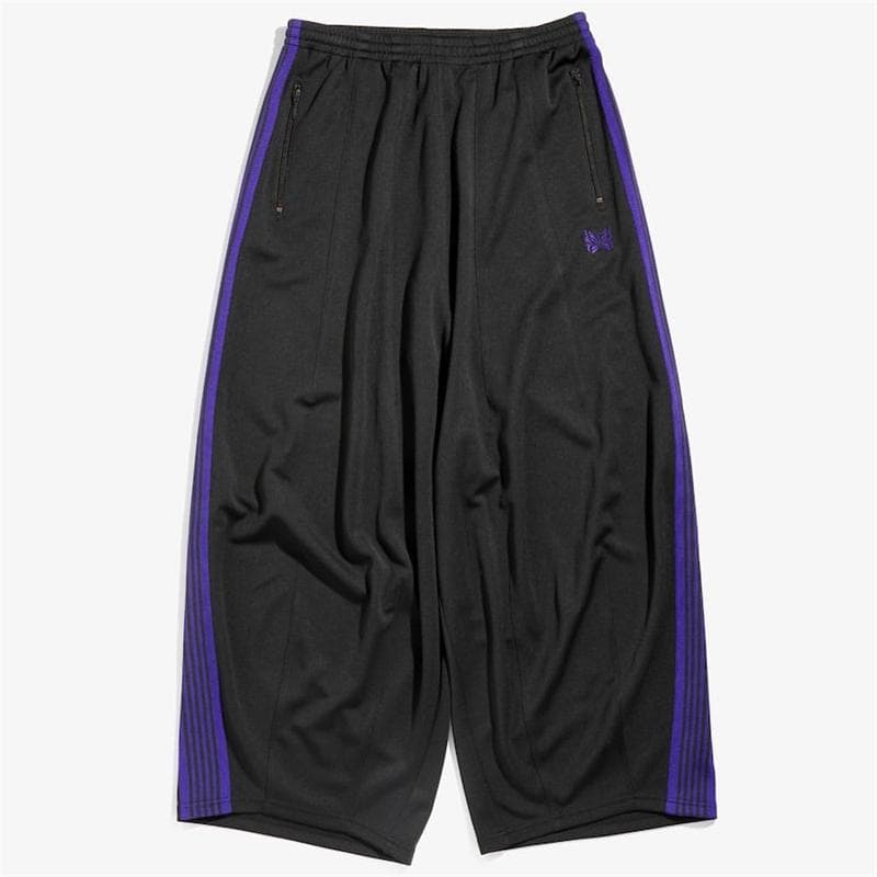 Butterfly Embroidery Wide-Leg Lantern Track Pants Extra Large