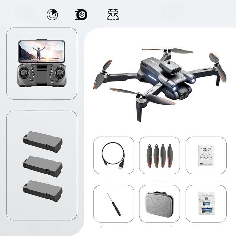 S1S MINI Drone 4K ESC Dual Camera WIFI FPV Optical Flow Brushless Remote Control Drone Foldable Quadcopter Toy Gift 4K-3 Battery