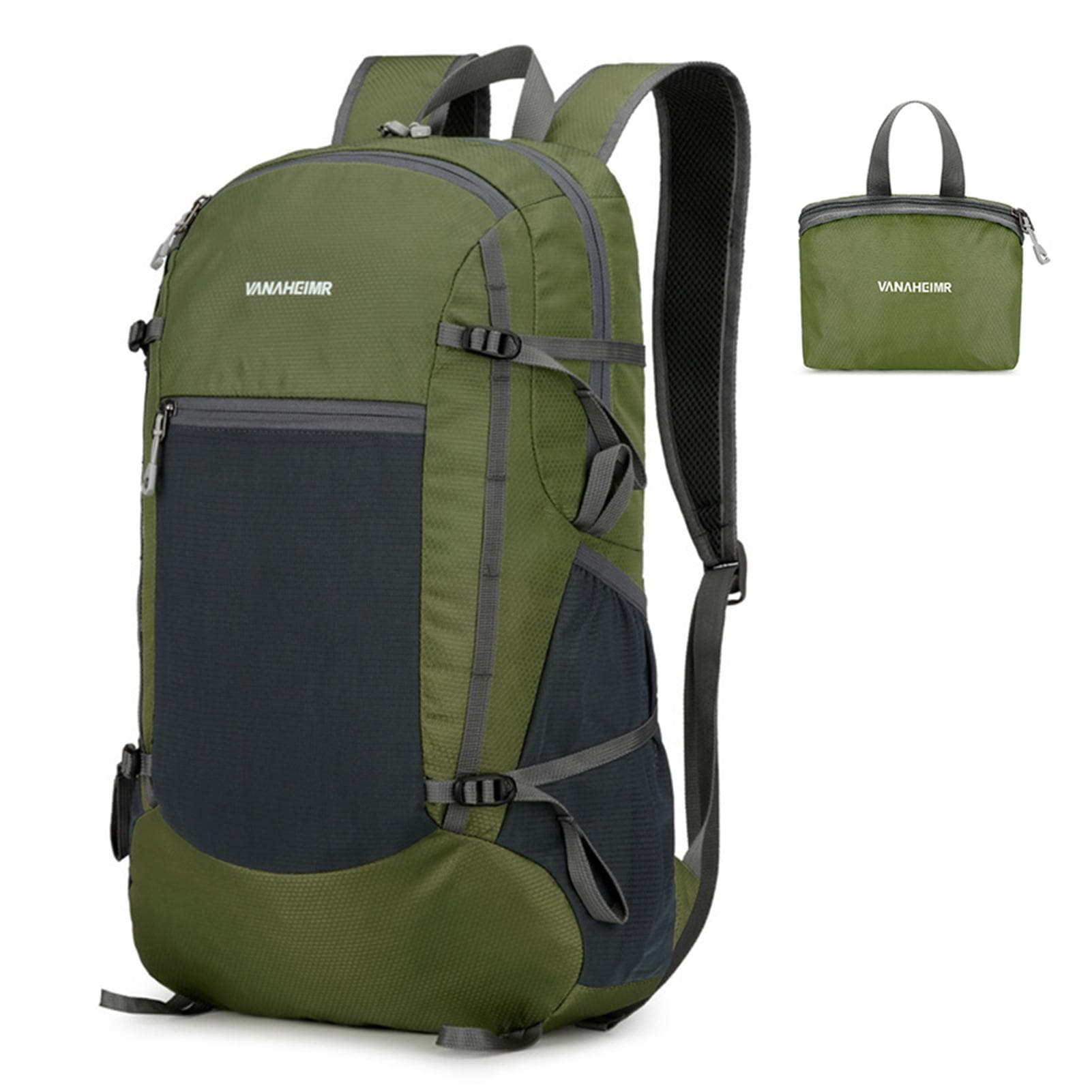 Lightweight Foldable Backpack Water-resistant Packable Travel Backpack Daypack for Men and Women army green