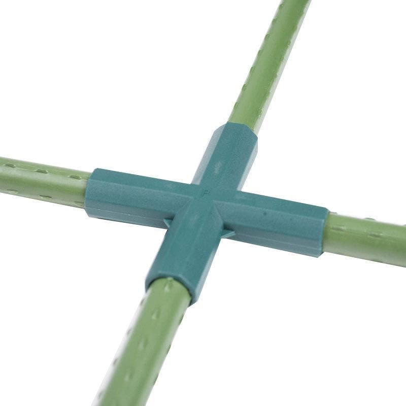 2pcs 11mm/16mm 3-way 4-way 5-way Gardening Plant Stakes Plastic Edging Corner Connection Accessories Greenhouse Plant Frame Connectors 11mm T 4ways