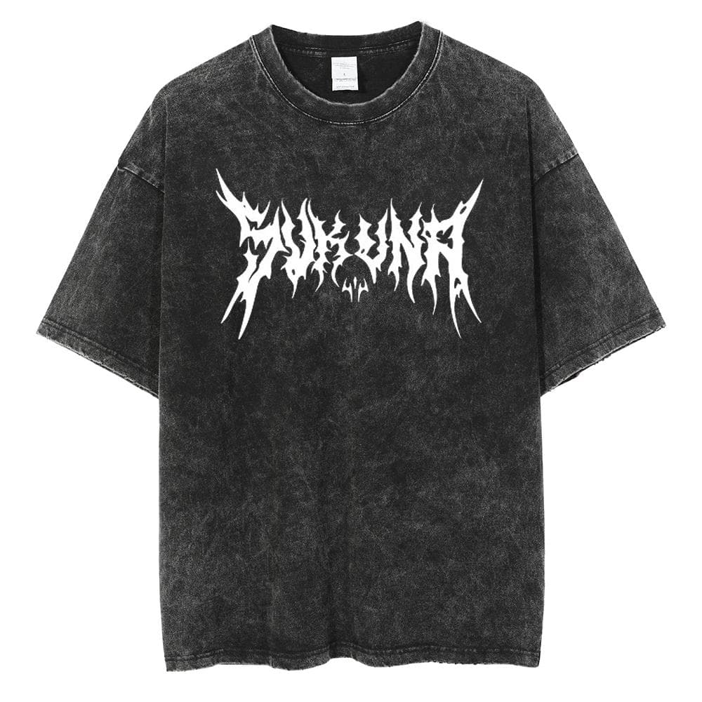 Anime Berserk Logo Graphic Printed T Shirt Men Women Vintage Manga T-shirts Washed Cotton Tshirt Harajuku Male Oversized Tee XXL black/white