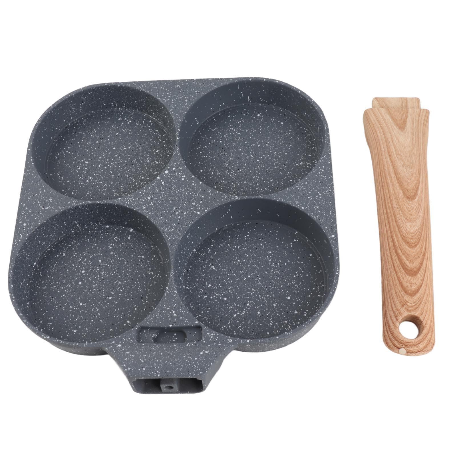 4 Hole Frying Pan Non Stick Heat Resisting Omelet Pan for Pancakes Burgers Kitchen Accessory for L(for 6.5-9kg)