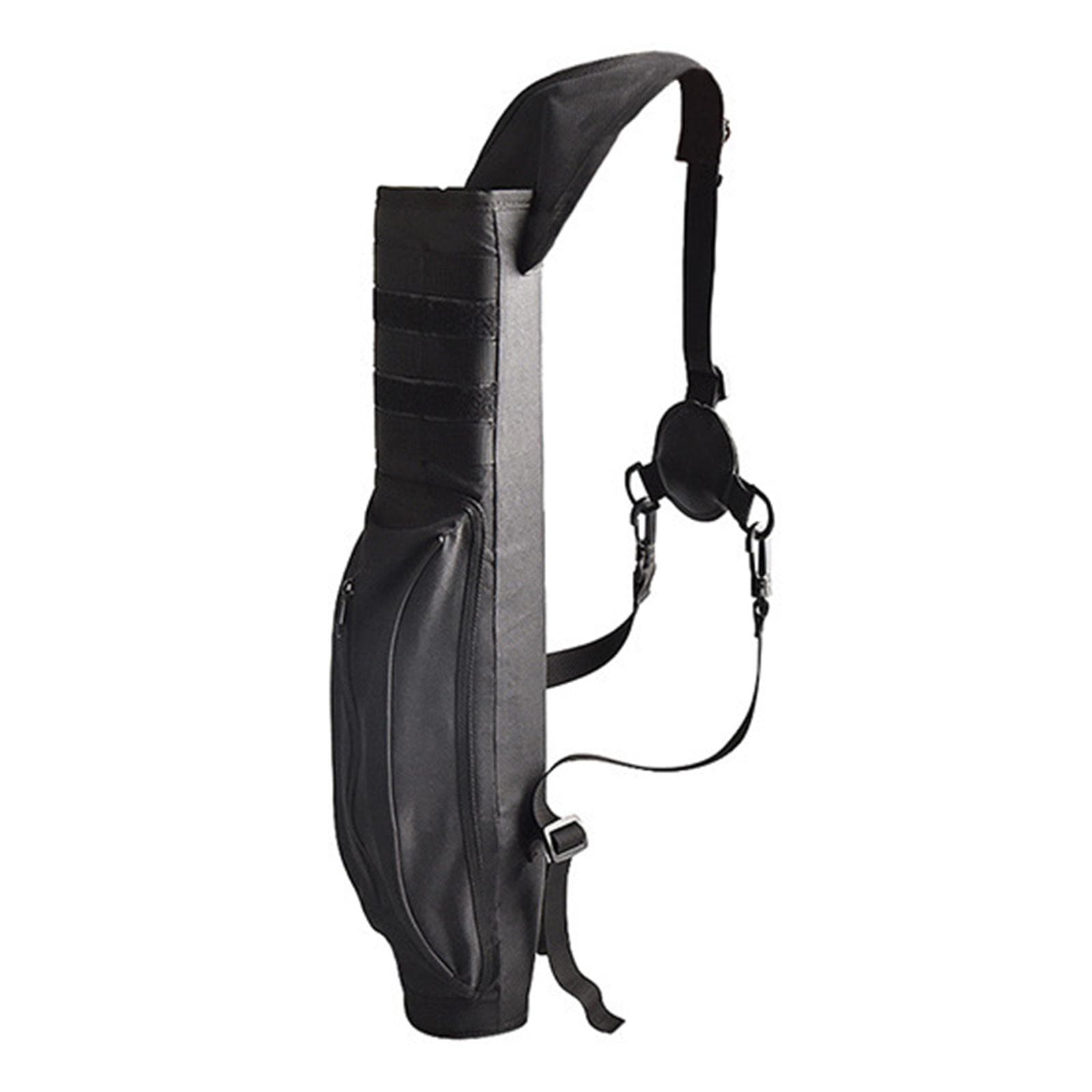 Outdoor Arrow Pot Back Archery Adjustable Shoulder Bag Large Capacity Arrow Quiver black