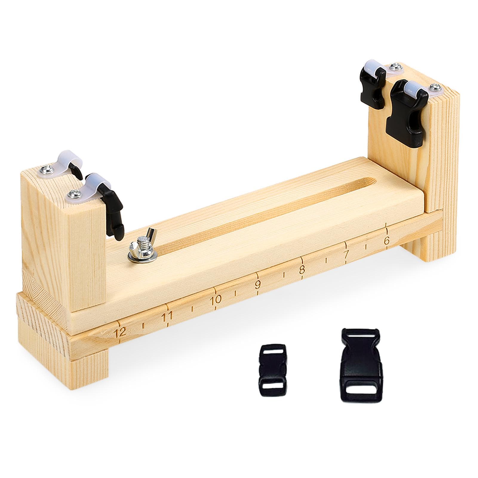 Wood Bracelet Jig Tool Survival Wristband Knitting Tool DIY Braiding Paracord Maker Outdoor Short