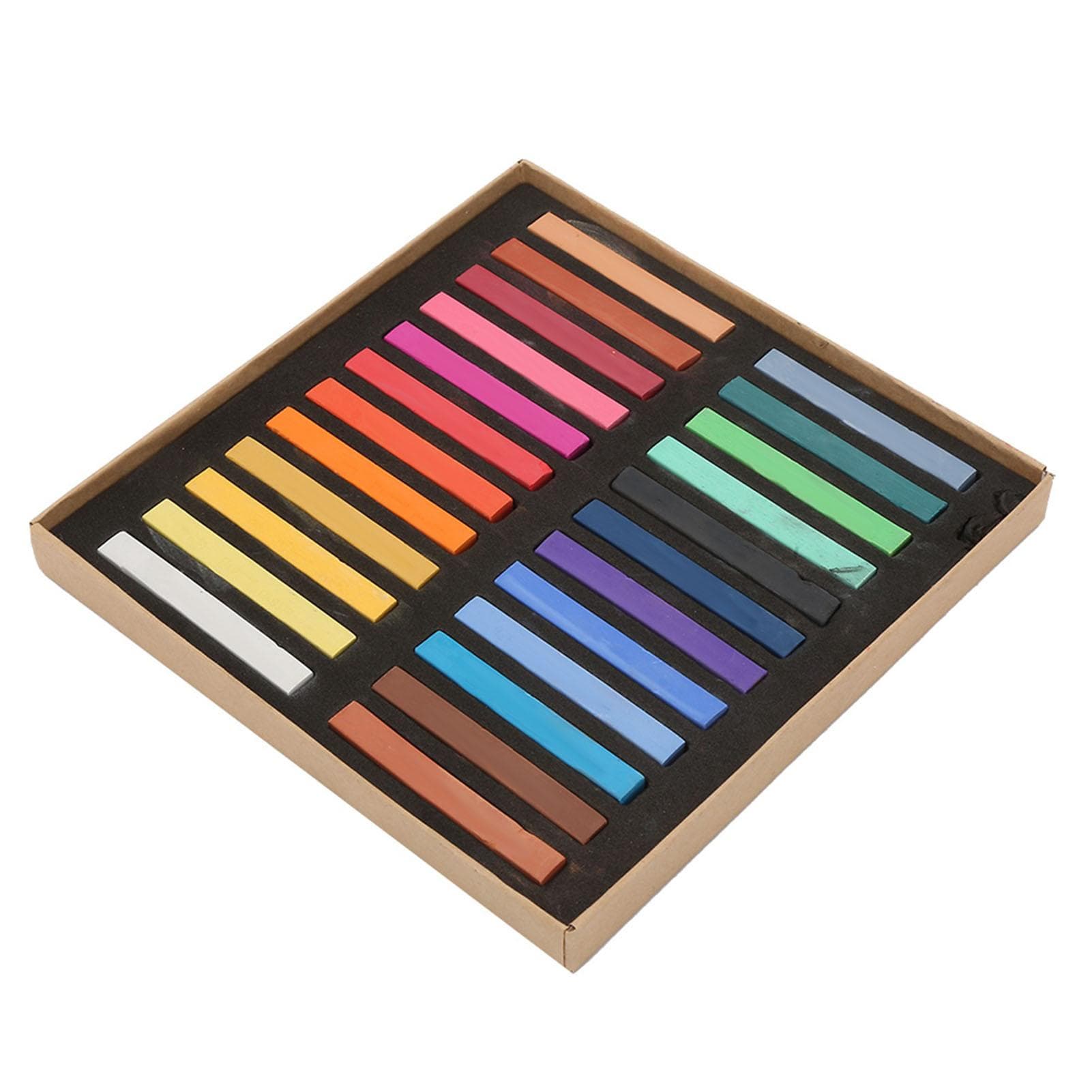 Fluorescent Crayons Disposable Hair Dying Rod Painting Chalk Set Painting Crayons(24 Colors) multicolour