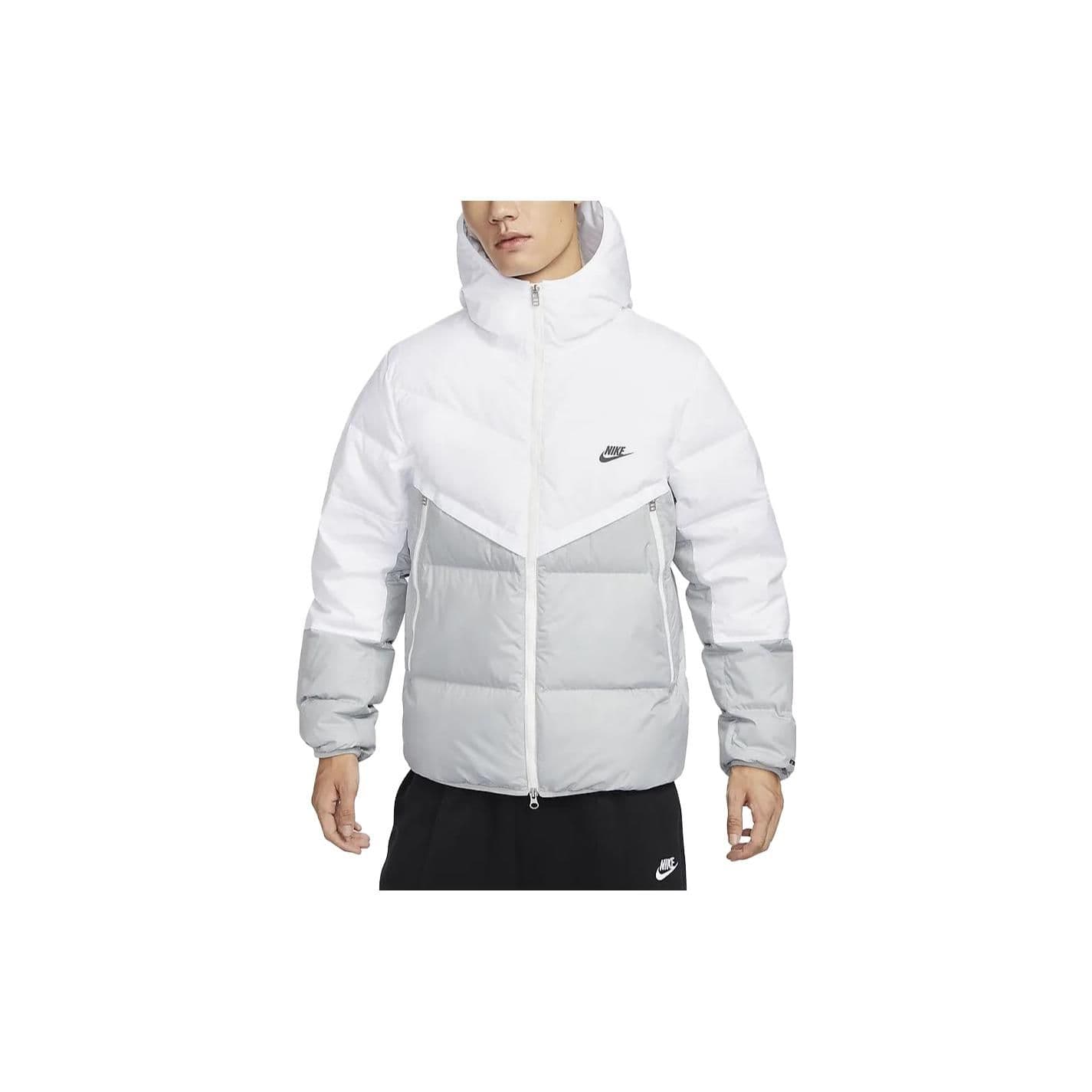 Nike Sportswear Storm-FIT Windrunner Color-Block Hooded Windbreaker Down Jacket Men Outerwear White DV1132-100 L