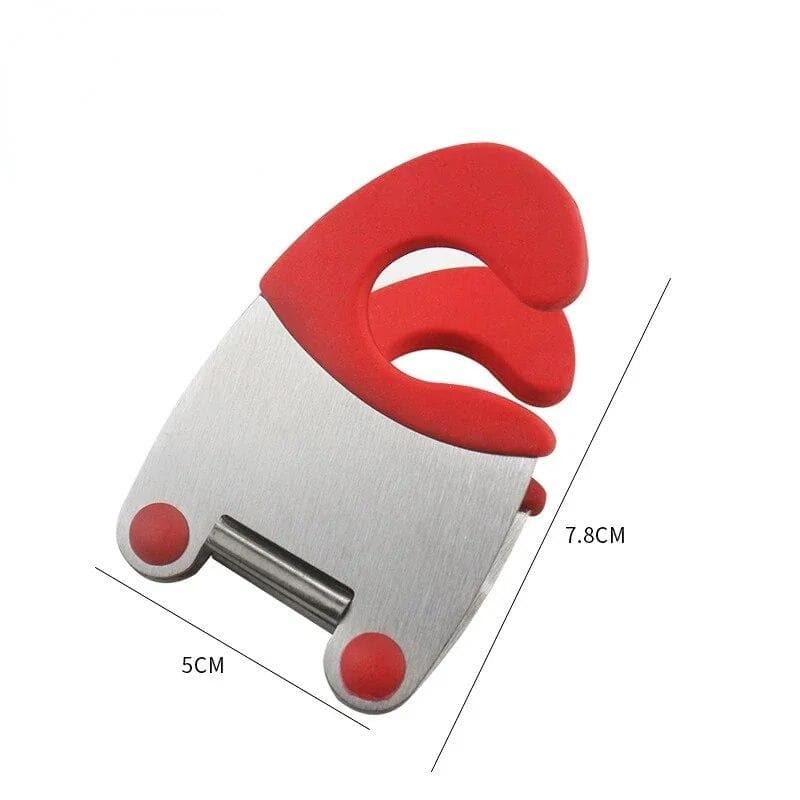 Pot Side Clips Anti-slide Spoon Holder Clip Convenient Kitchen Gadgets Rubber Pan Inserts Kitchen Tool red