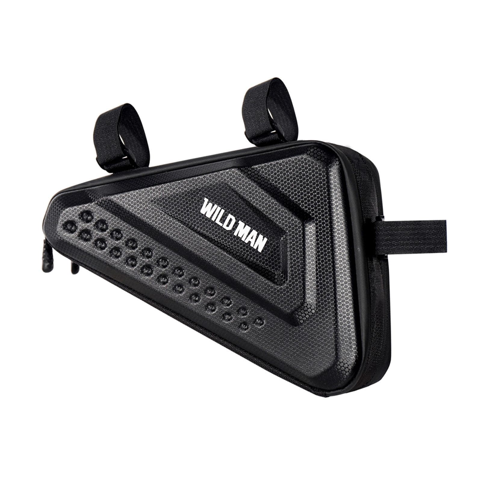 WILD MAN Bicycle Bag Riding Travel Quick Easy To Install Quick Release Package Hard Cover black