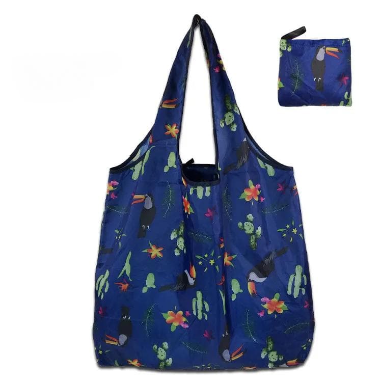Reusable Shopping Bags Foldable Large Size Women Shopping Bags Totes Heavy Duty Washable Cloth Grocery Bags Eco-Friendly Bags