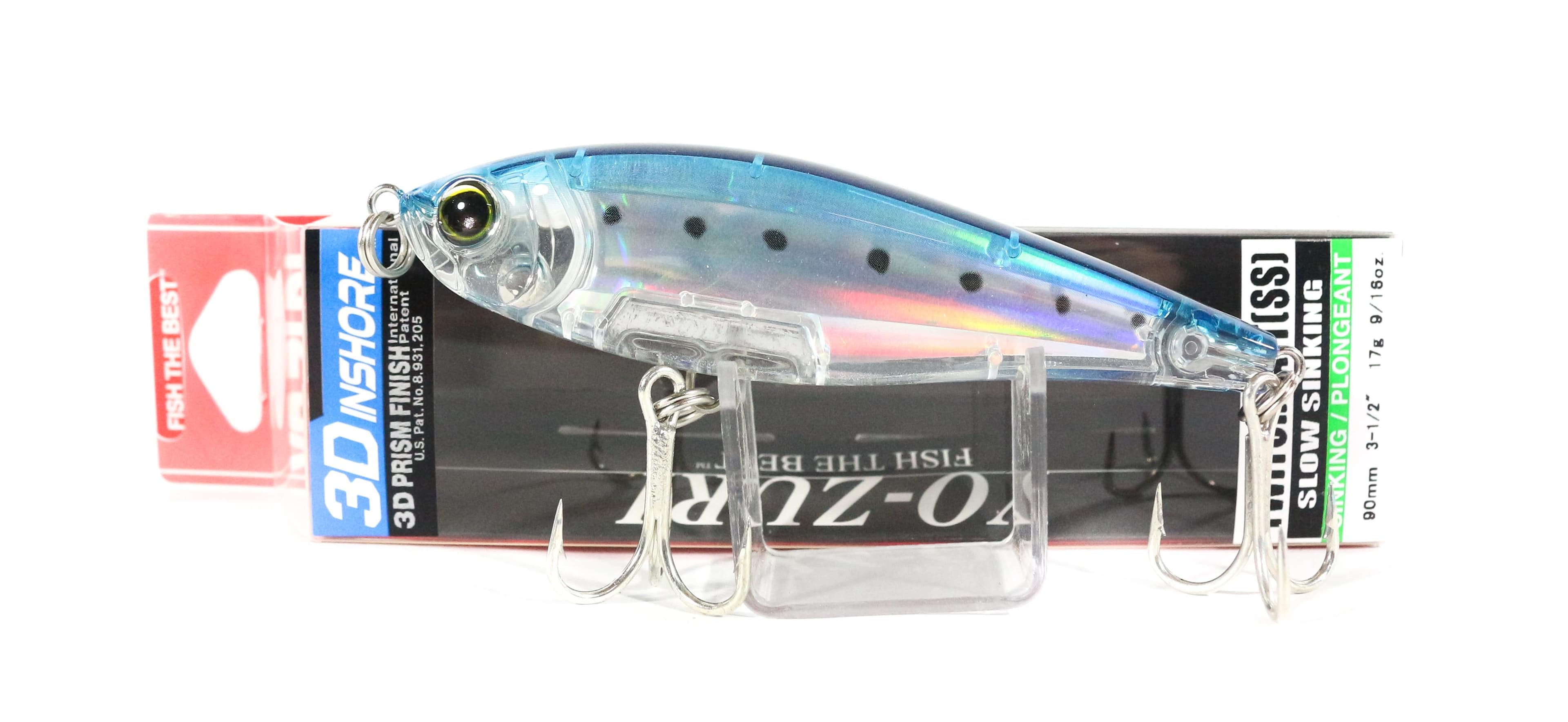 Yo Zuri Duel 3D Inshore Twitchbait 90SS Slow Sinking Lure R1208-GHIW (7050)