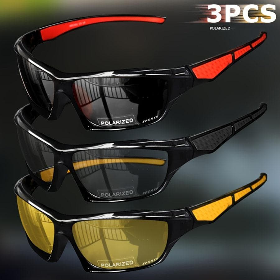 1/3PCS UV Protection Sports Sunglasses Fashion Men Women Outdoor Fishing Cycling Eyewear