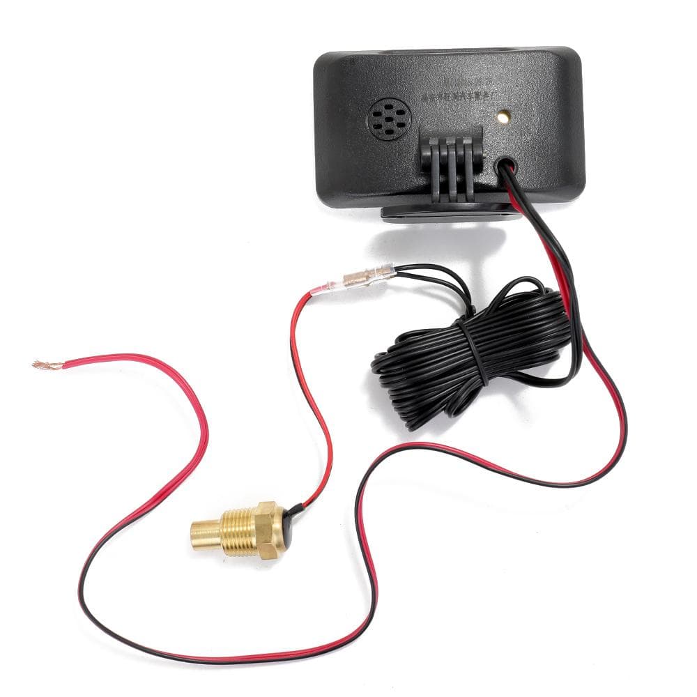 Car LCD Digital Display Water Temperature Meter Thermometer Voltmeter Gauge 2in1 Temp & Voltage black