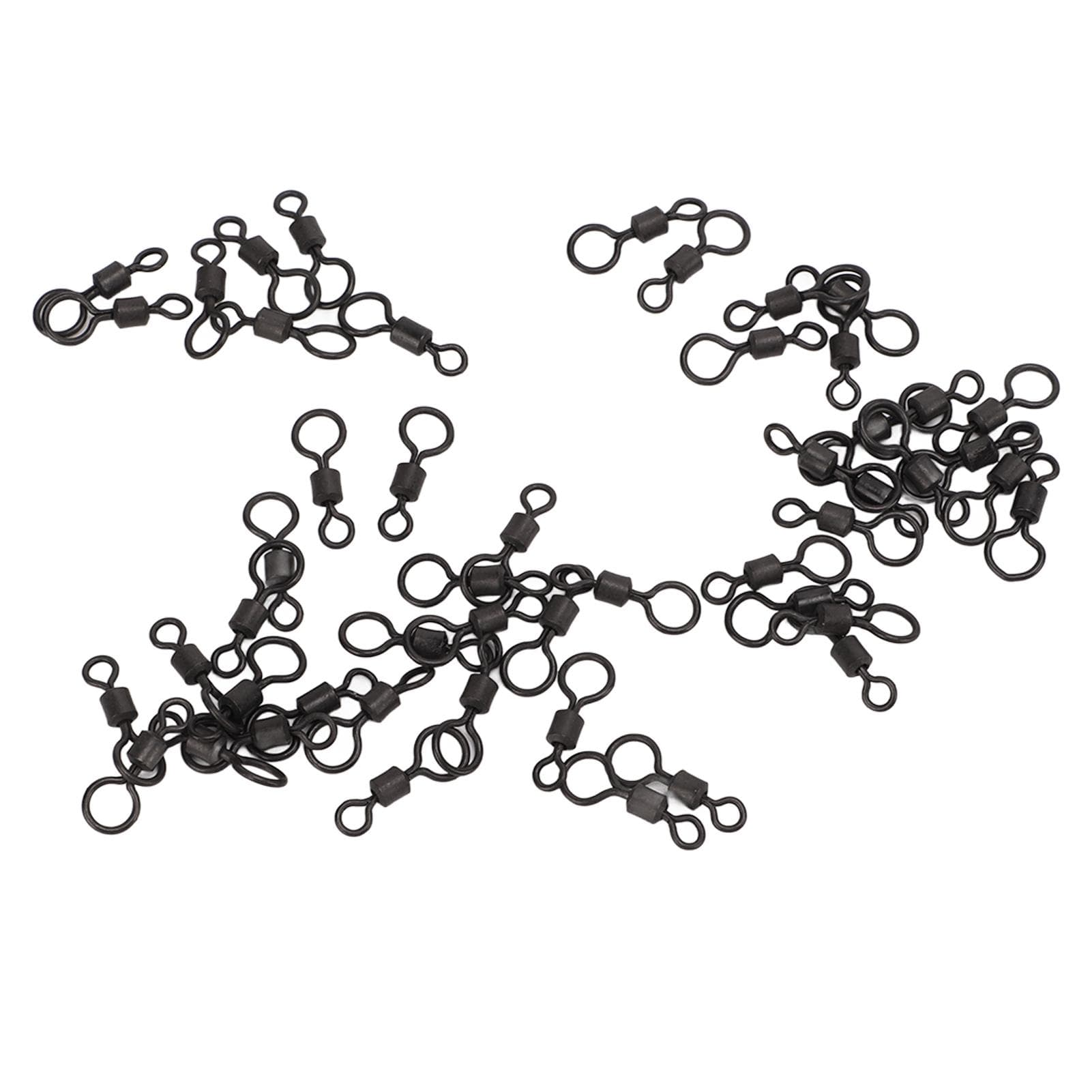 50pcs Fishing Barrel Bearing Rolling Swivels High Tensile Strength Stainless Steel Swivels