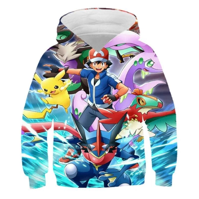 Fall/Winter 2022 Kids Cartoon Hoodie Sweatshirt Long Sleeve Kids Clothes Boys Girls Cool Tops 4-14 Years Old Streetwear 140