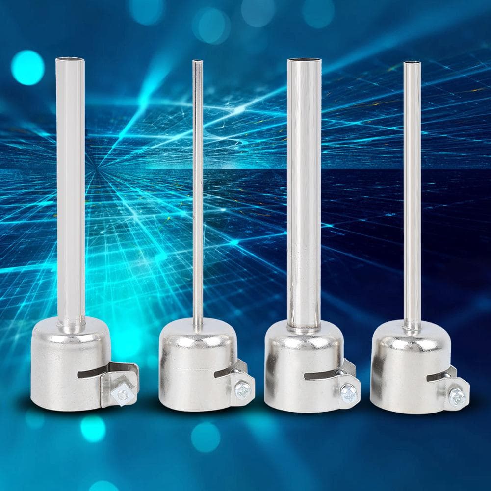 4PcsSet Aluminum Alloy Hot Air Gun Nozzle Soldering Station for 861DW Heat Gun Phone Repair
