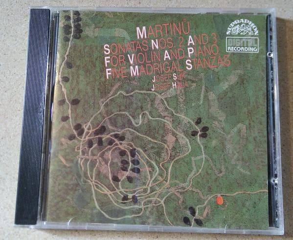 CD SUK PIANO - Martinu: Suk 1100992 Supraphon 1989 Czechoslov Classical Used
