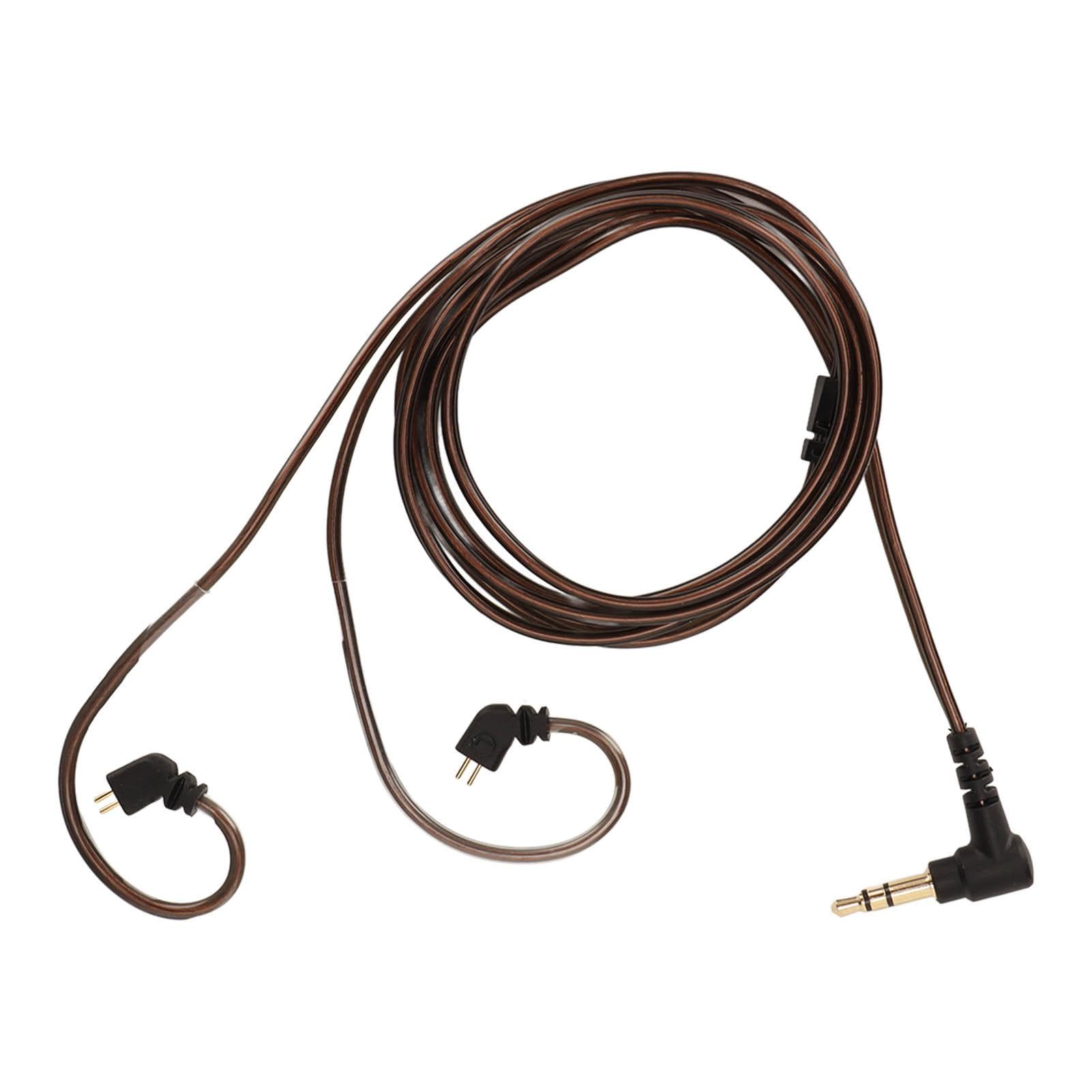 Headphone Sound Cable Noise Reduction Replacement Headphone Upgrade Cable for 2 Pin 0.78mm
