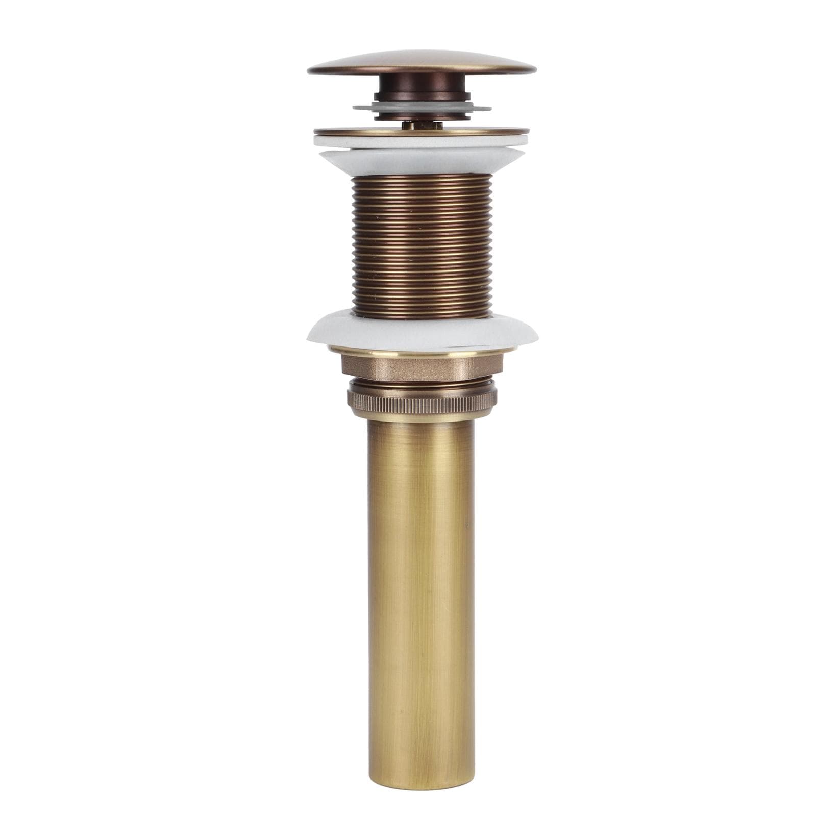 Brass Popup Drain Stopper Bathroom Basin Sink Draining Without Overflow AccessoryAntique Big