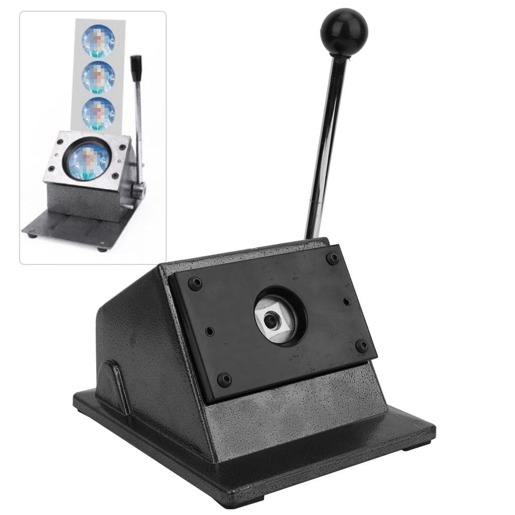 Metal Desktop Hand Circle Cutter 25mm Badge Cutting Machine Graphic Punch Die Cutter