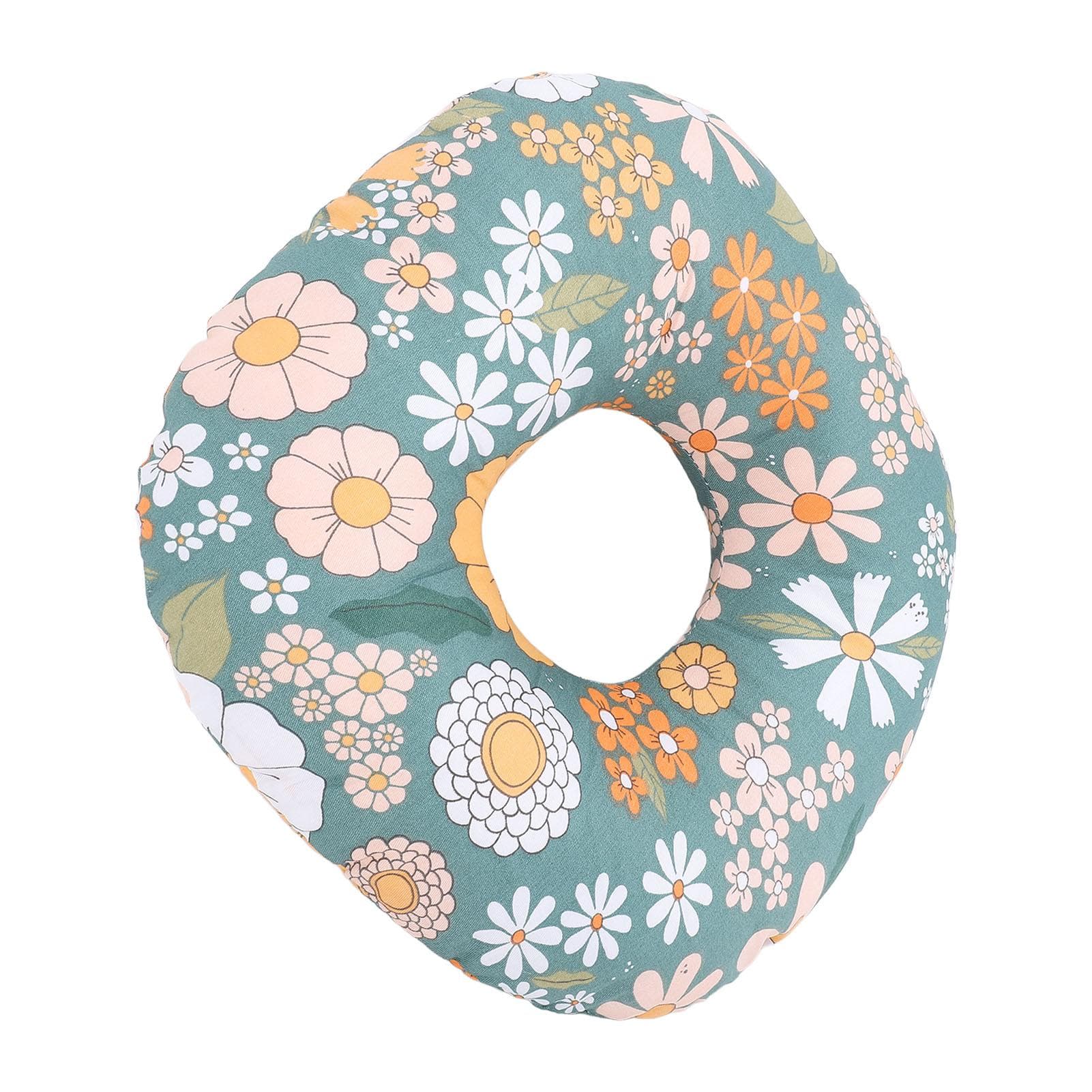 Ear Hole Pillow for Side Sleepers Donut Shape Soft Cotton Pillow with Ear Hole for Sleeping