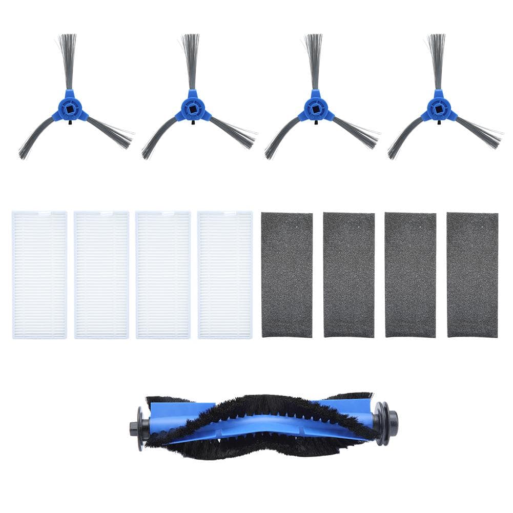 Side Brush Filter Main Brush Kit Sweeper Accessory Replacements Fit for 11S RoboVac 15T