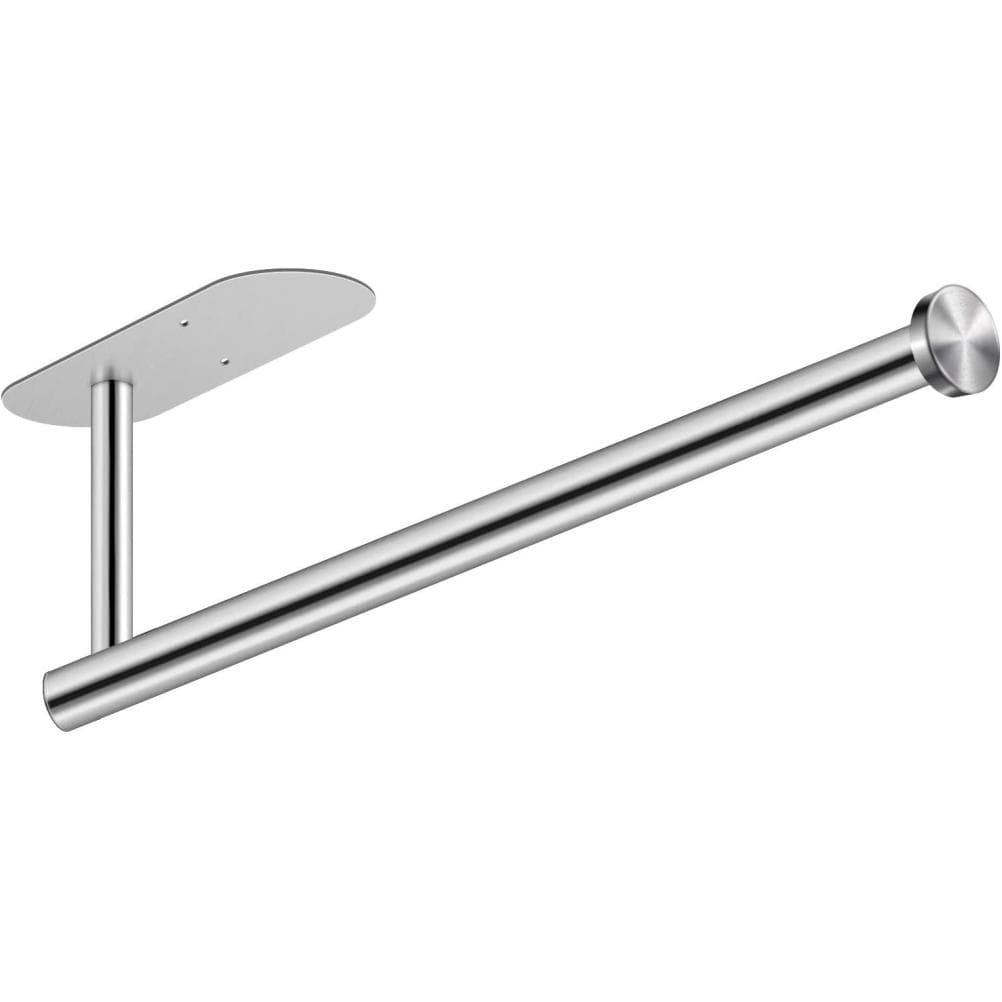 Paper Towel Holders Wall Mount Under Cabinet Self Adhesive Drilling Stainless Steel Paper Towel
