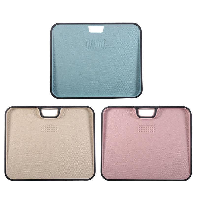 Multifunction Wheat Straw Cutting Board Vegetable Meat Chopping Boards Outdoor Kitchen Cutting Chopping Blocks Garlic Grinding beige