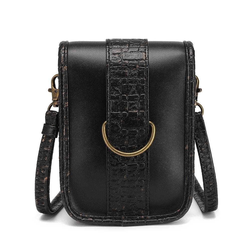 Small Square Bag Women's Single-shoulder Crossbody Bag, A Niche Design Summer Women's Bag black