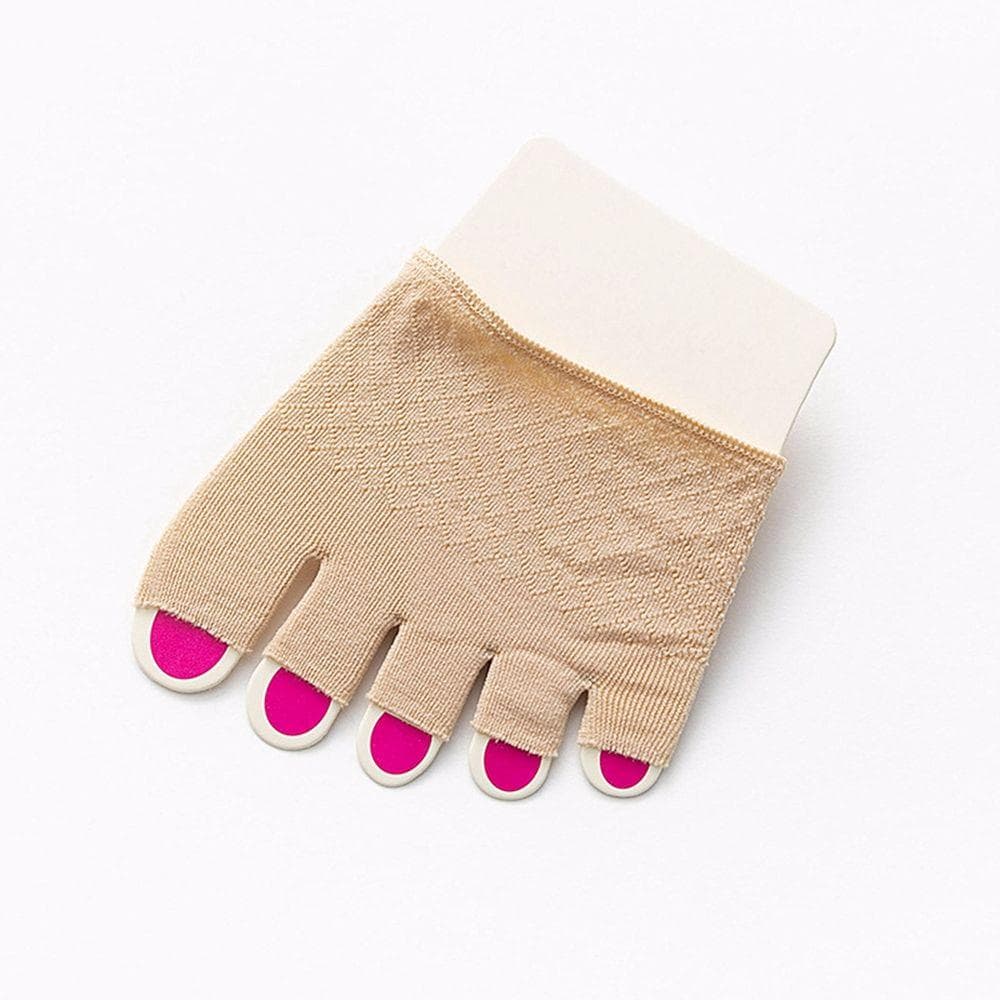 Summer Half Palm Five Fingers Socks Ladies Invisible Thin High Heel Front Foot Open Toe Socks For Women nude