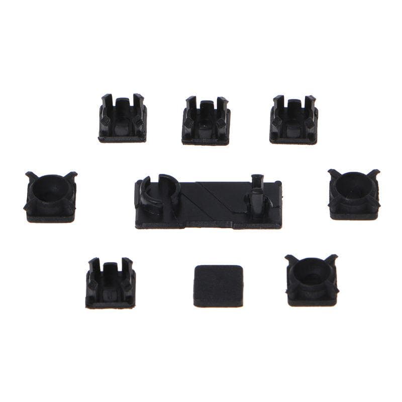 Rubber Feet Plastic Button Screw Cap Cover Set Replacement for Sony Playstation PS3 Slim 2000 3000 1