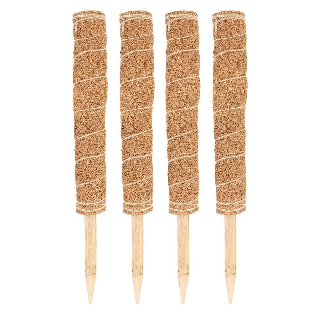 4Pcs 450mm Coir Totem Pole Moss Stick Fibre Plant Climbing Plant Support Totem Pole for Plant 4pc
