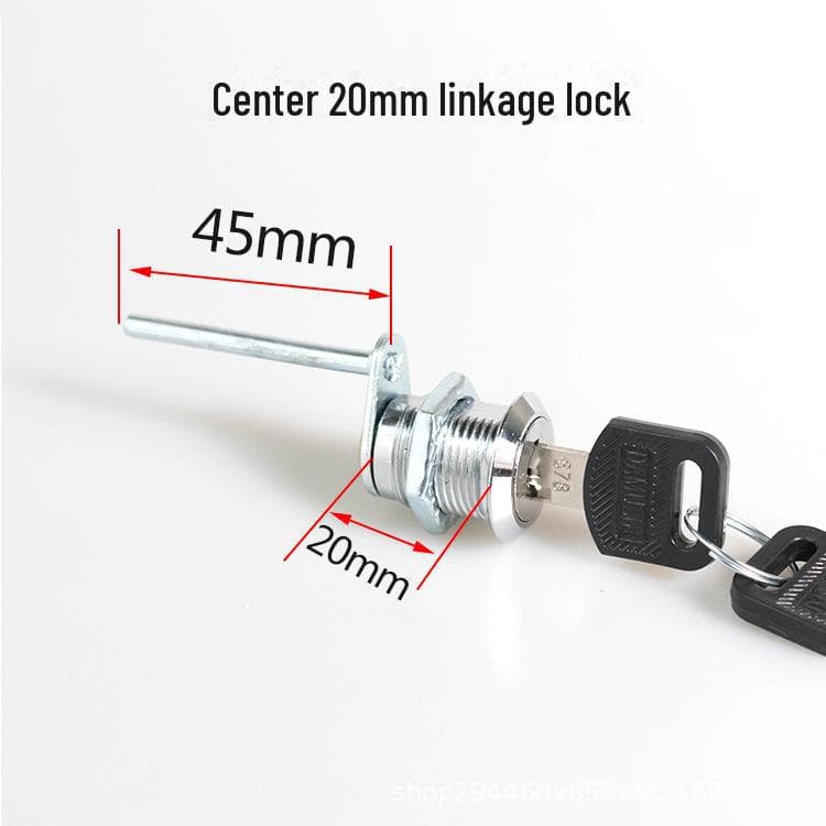 Three-Link Metal Cabinet Lock for File Drawer