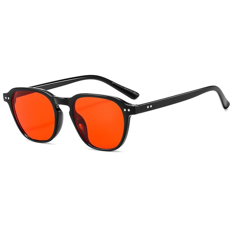 Retro Sunglasses for Women Small Oval Frame UV400 Protection Fashion Shades Two Point Eyewear MULTI