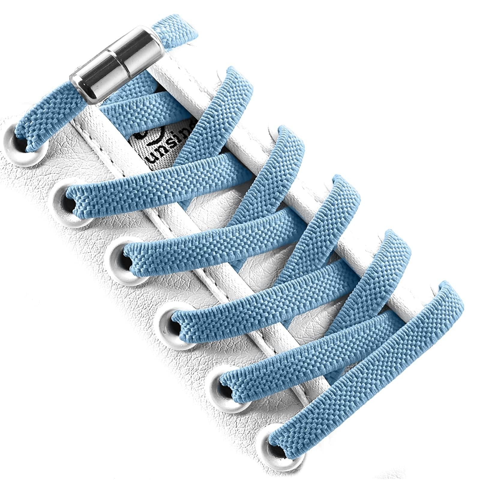 No Tie Elastic Shoe Laces With Laces Lock Tieless One Size Fits All Kids & Adult Sports Flat Shoelaces One Size