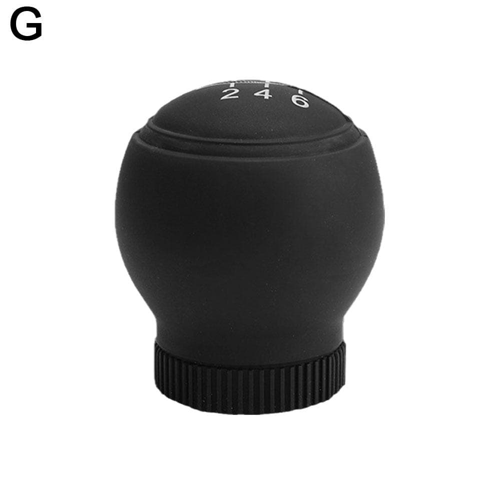 Silicone Car Gear Shift Knob Silicone Cover Protect Dustproof Nonslip Sleeve WaterProof Lev Z9L5 Black-6 gear