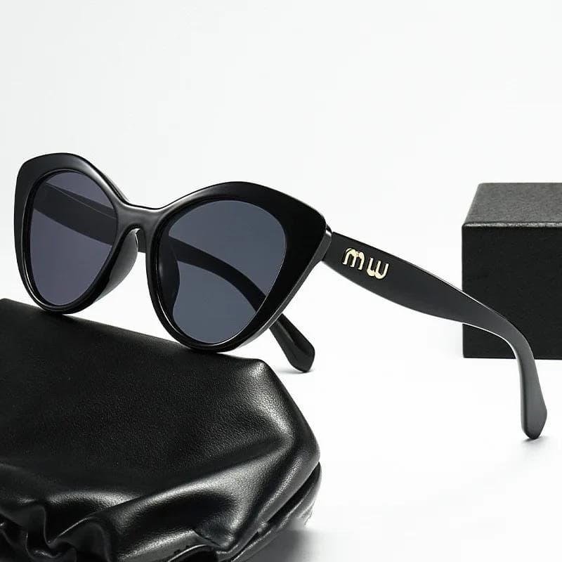 New Fashion Cool Sunglasses Women Luxury Brand Letters Anti Strong Light Vintage Cat Eyes Sun Glasses UV400