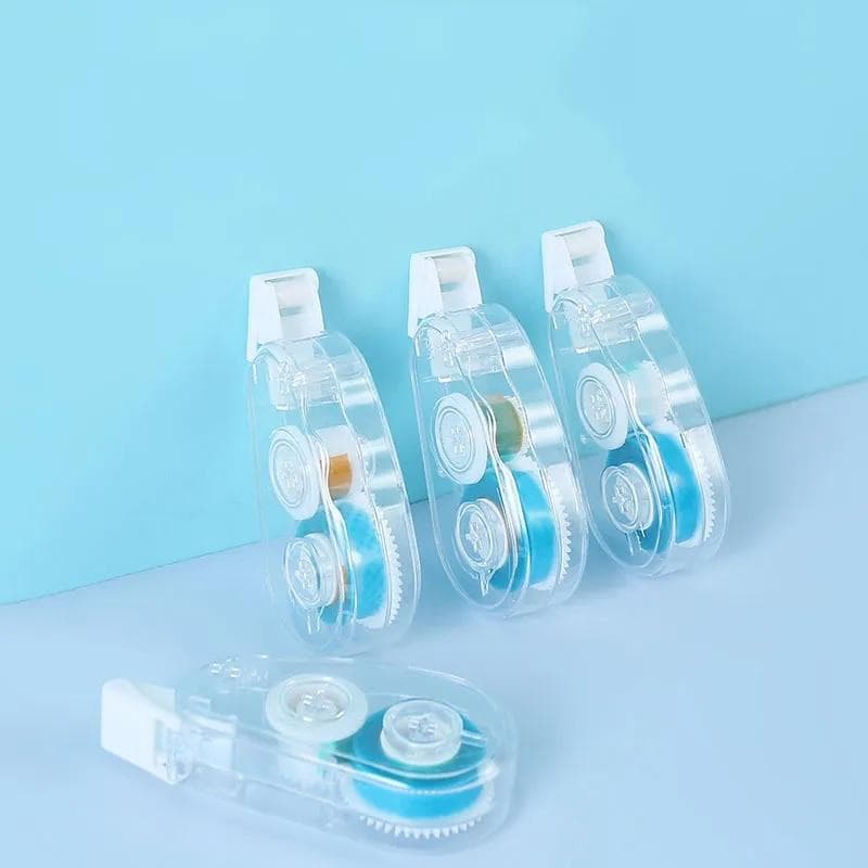 4Pcs/set Double-Sided Adhesive Dots Glue Tape DIY Handmade Roller Tape Stationery Scrapbooking Adhesive Tape 4pcs