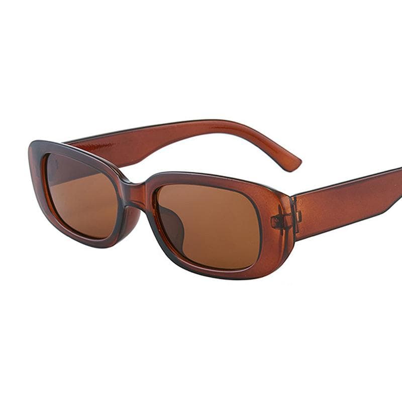 Fashion Black Square Sunglasses Women Luxury Brand Small Rectangle Sun Glasses Female Gradient Mirror as picture